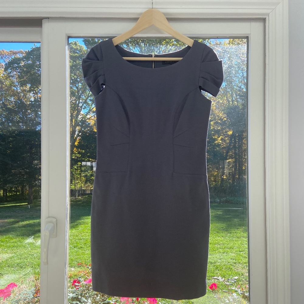 Cynthia Steffe Short Sleeve Dress, Gray, Size 2